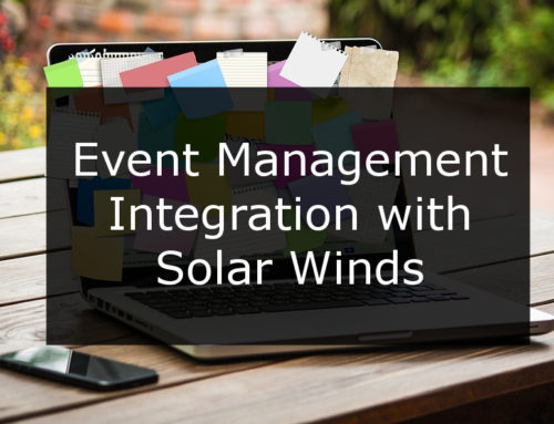 Event Management Integration with Solar Winds