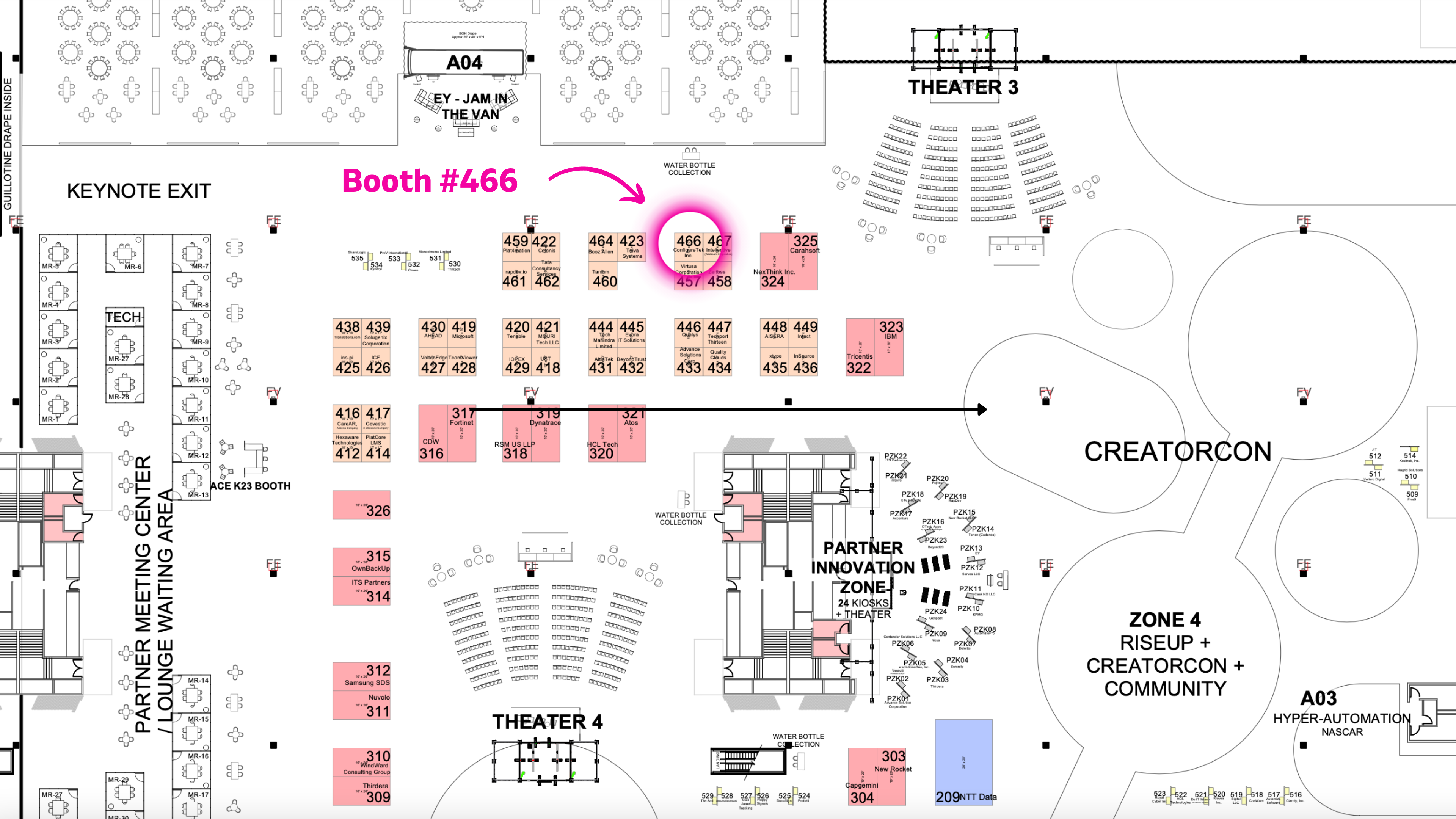 Directions to ConfigureTek in Booth 466